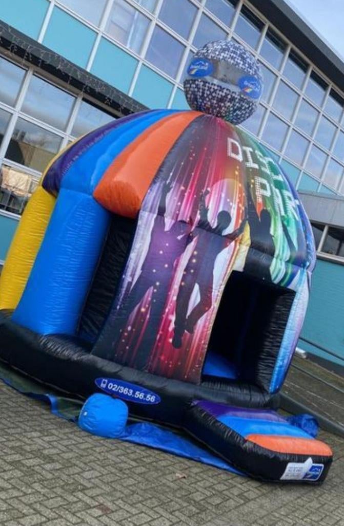 Springkussen verhuur disco, Hobby en Vrije tijd, Feestartikelen | Verhuur, Ophalen