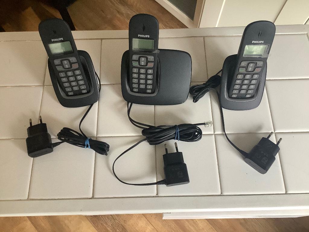 Philips telefoon set trio cd190 inprijs verlaagd, Ophalen of Verzenden, 3 handsets