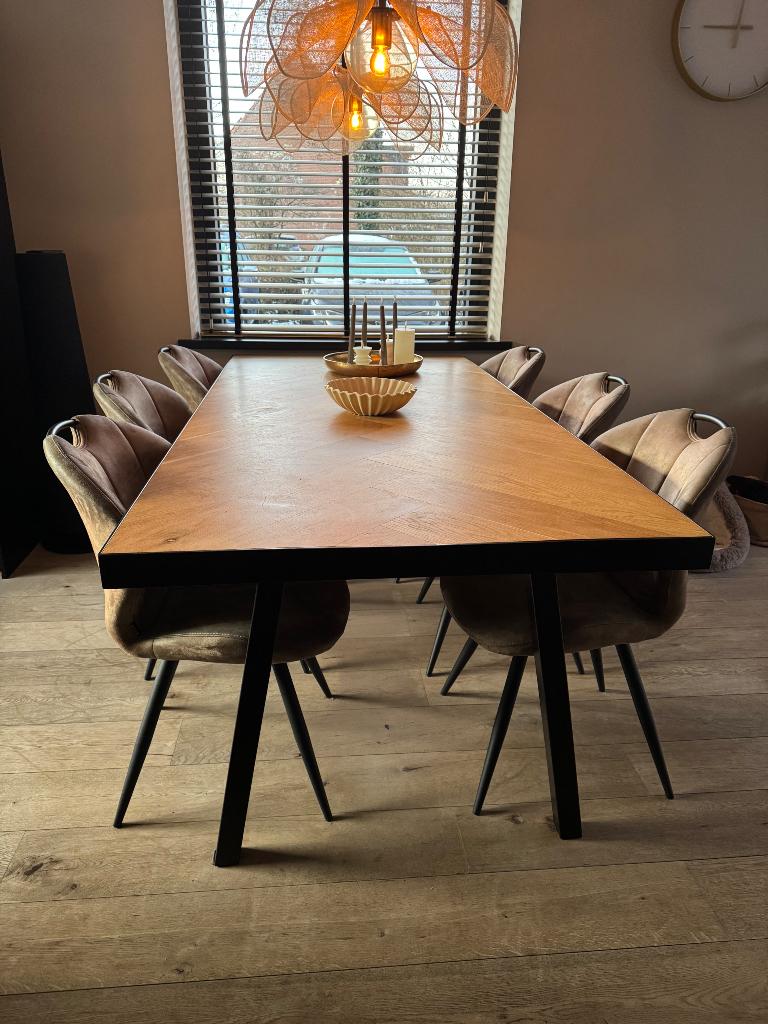 Eettafel, Ophalen, 200 cm of meer, 50 tot 100 cm, Zo goed als nieuw