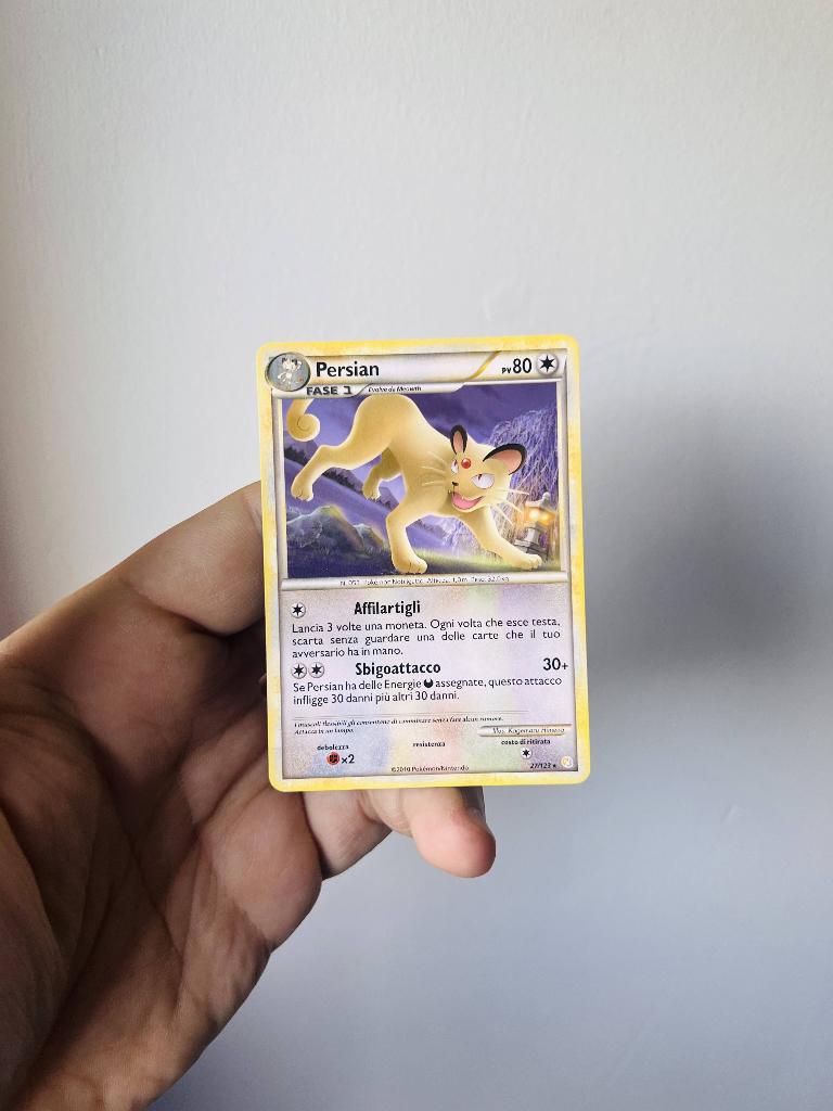 Persian 27/123 HGSS Heart Gold Soul Silver Pokemon, Verzenden, Zo goed als nieuw, Losse kaart, Foil