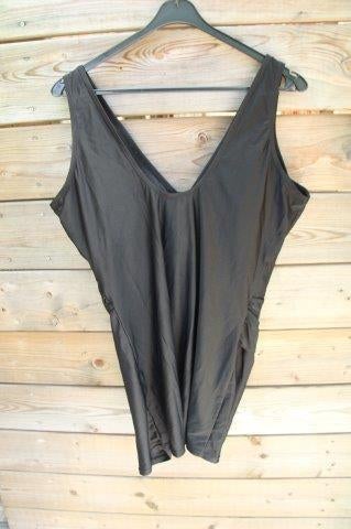 Badpak zwart mt 50 D/E cup pijpjes Vaste prijs, Ophalen of Verzenden, Zo goed als nieuw, Zwart, Badpak