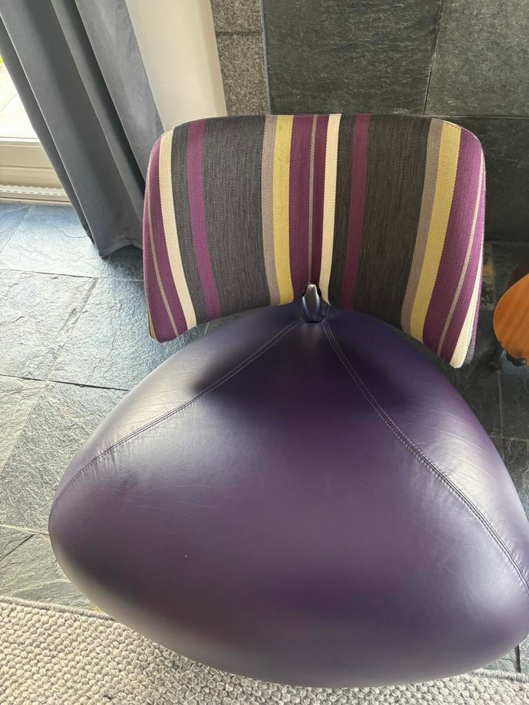 Leolux Palonne stoel, Ophalen, Zo goed als nieuw, Leer, 125 cm of meer