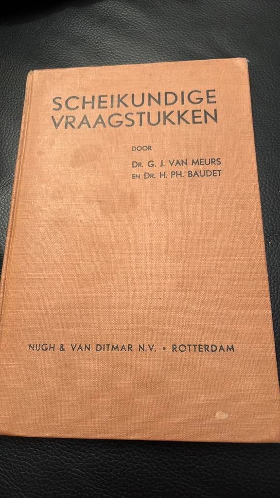 3 antieke boeken Scheikunde, Ophalen of Verzenden