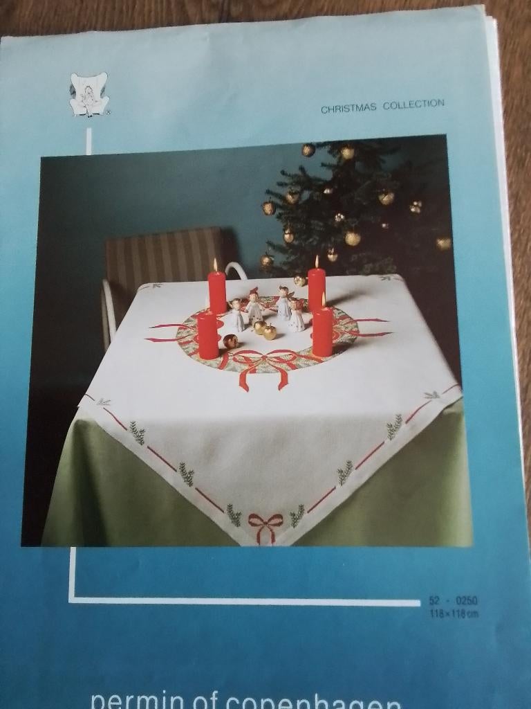 Borduurpatroon voor een kerstkleed, nr 0250, Ophalen of Verzenden, Zo goed als nieuw, Handborduren, Patroon