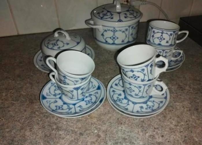 Blauw Saksisch servies, Antiek en Kunst, Ophalen