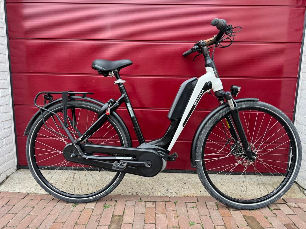 Sparta d-rule elektrische dames fiets 57cm 400w accu, Sparta, Versnellingen, Zo goed als nieuw, 56 cm of meer