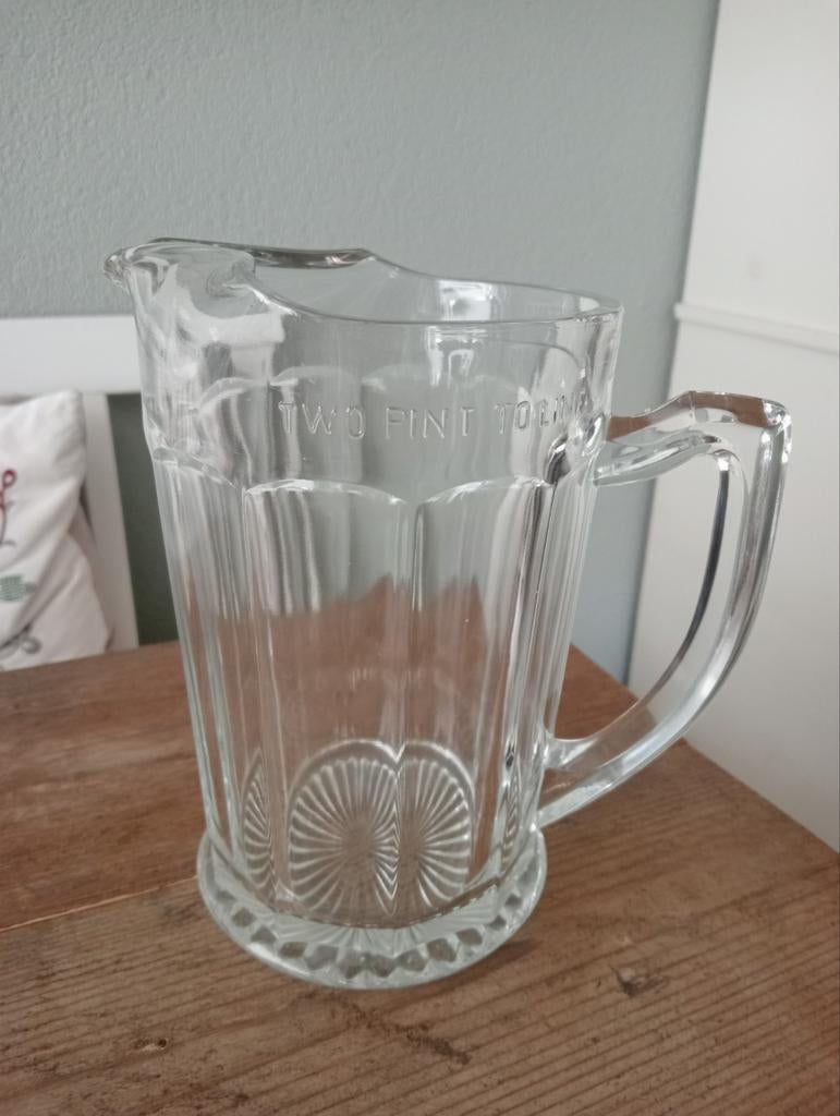 Engelse pub beer jug / zware vaas, Ophalen of Verzenden