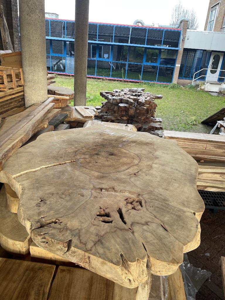 Organische schijven suar mango lychee tamarinde wengé  groot, Organische robuuste landelijke, 150 tot 200 cm, Nieuw, Overige vormen