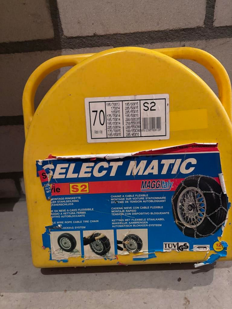 Sneeuwkettingen, Ophalen, Gebruikt