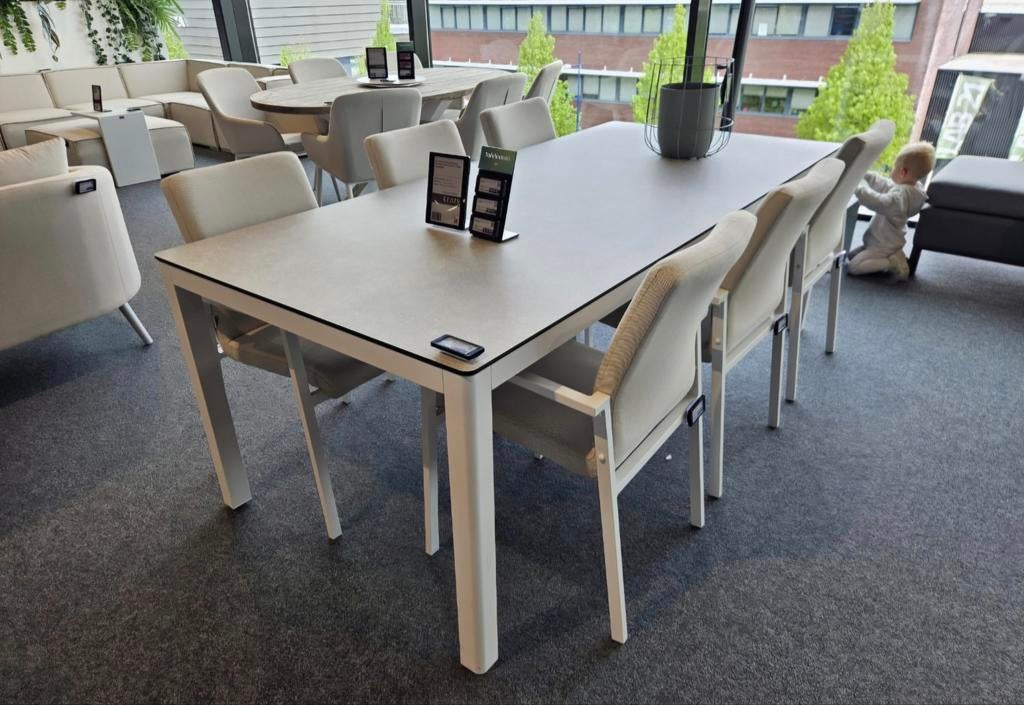 Tuintafel + 6 stoelen, Ophalen of Verzenden, Zo goed als nieuw
