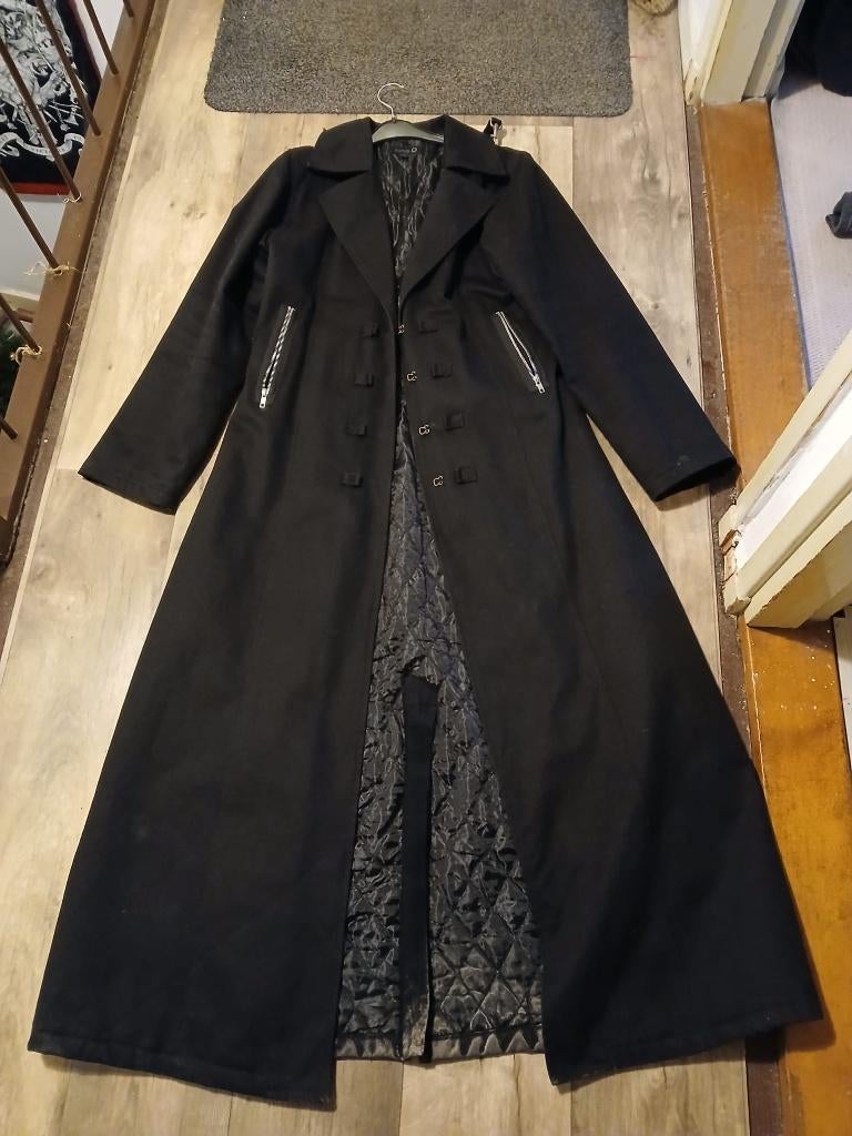 gothic Lange jas, Kleding | Heren, Maat 52/54 (L), Damage, Zwart, Ophalen of Verzenden