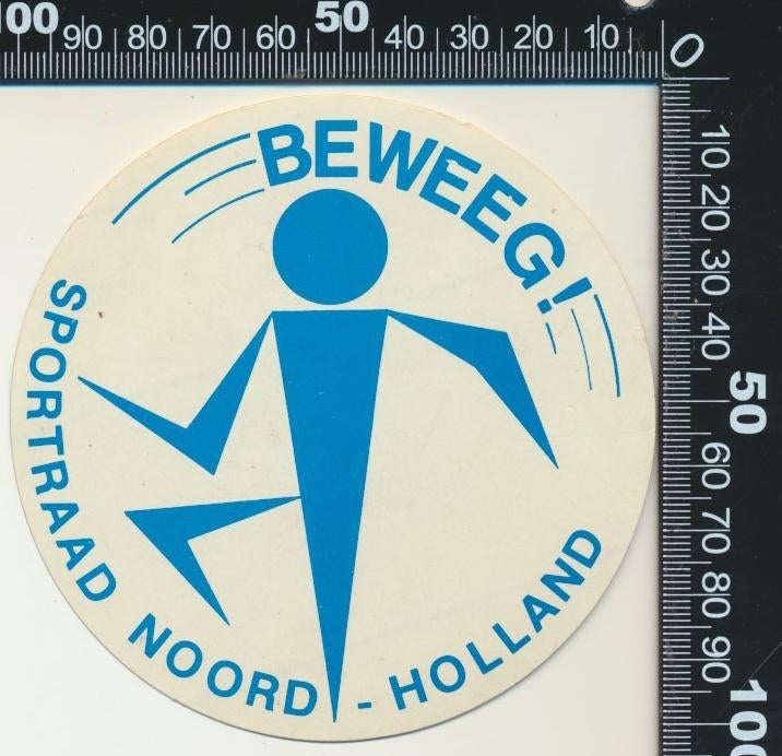 Sticker: Sportraad Noord Holland, Verzenden, Zo goed als nieuw, Bedrijf of Vereniging