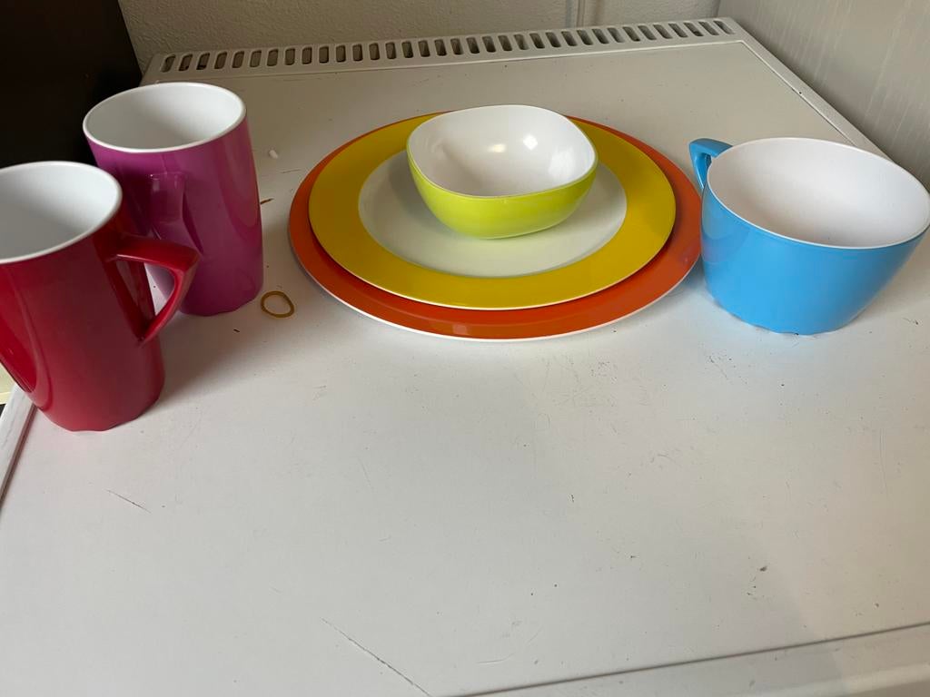 Campingservies, Ophalen, Gebruikt