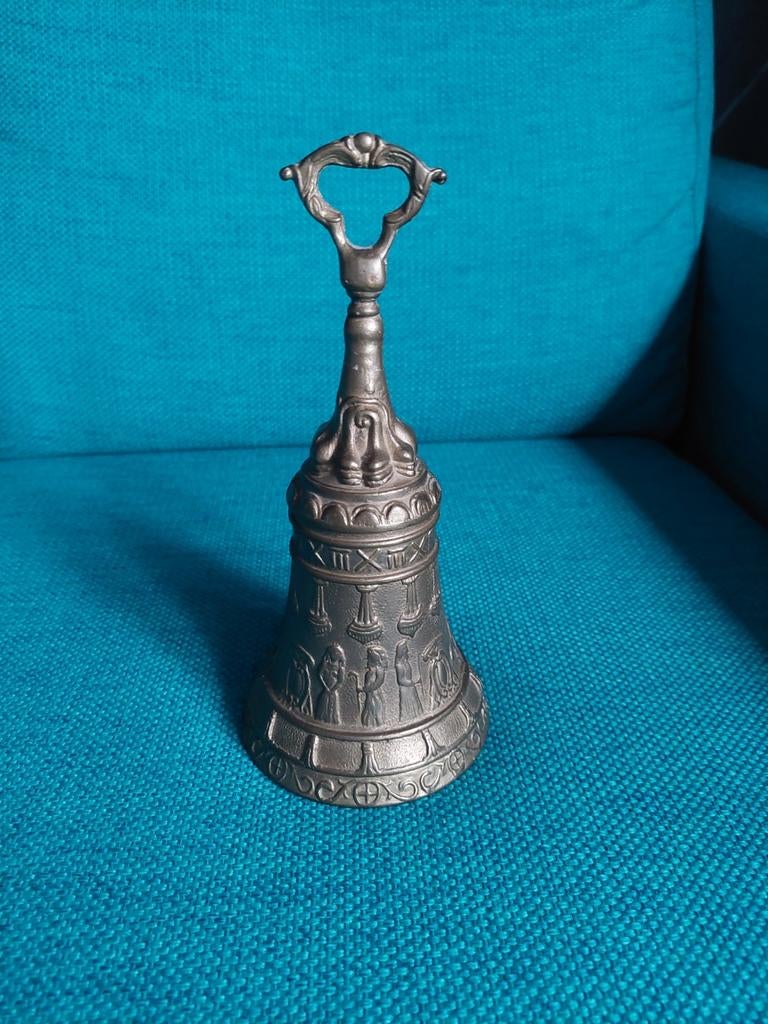 Art Deco Bronzen Tafelbel, Antiek en Kunst, Antiek | Koper en Brons, Ophalen