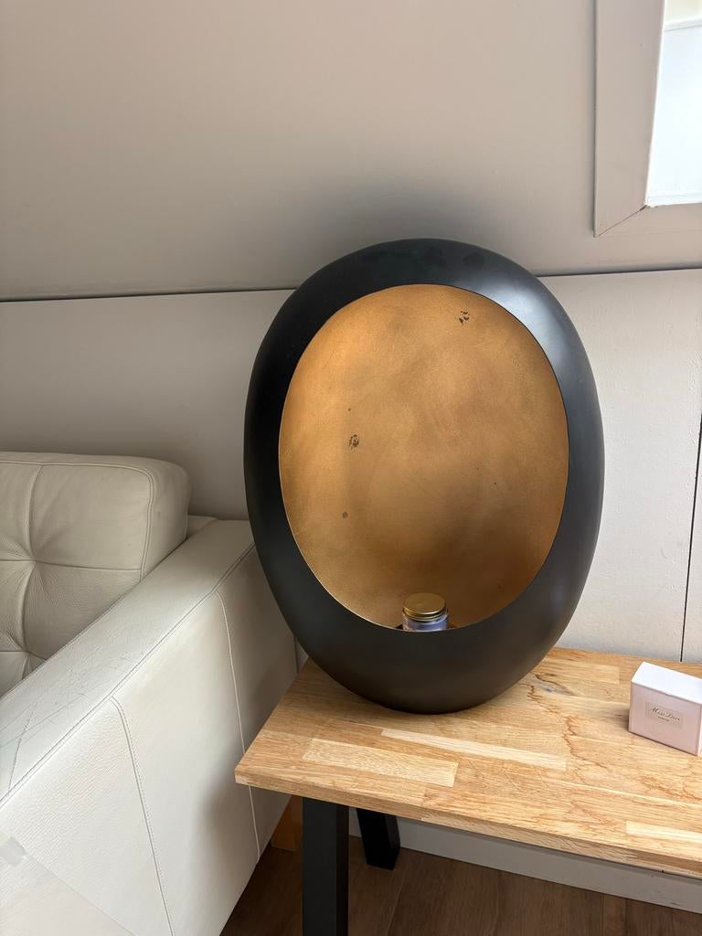 Groot windlicht, Ophalen, Gebruikt, 25 tot 50 cm, Zwart