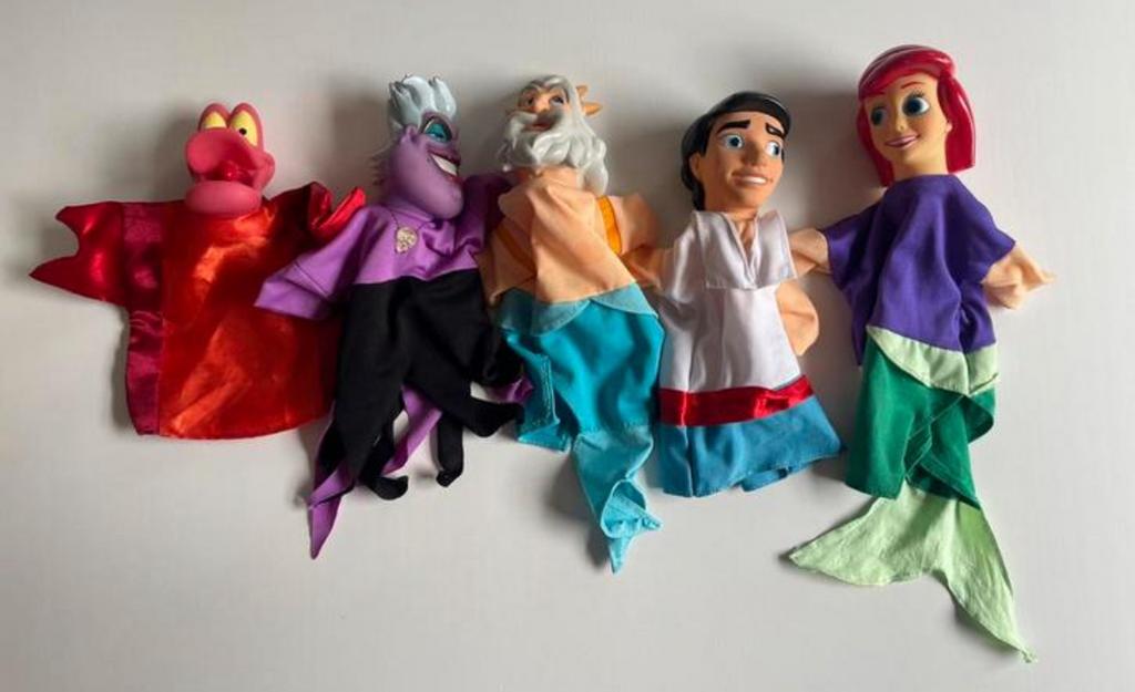 Handpop serie Kleine Zeemeermin poppenkast poppen, Ophalen of Verzenden, Zo goed als nieuw, Overige typen