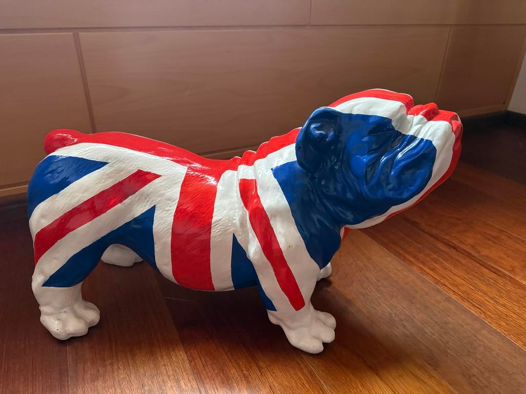 Bulldog Beeld - Union Jack, Ophalen, Zo goed als nieuw, Dier