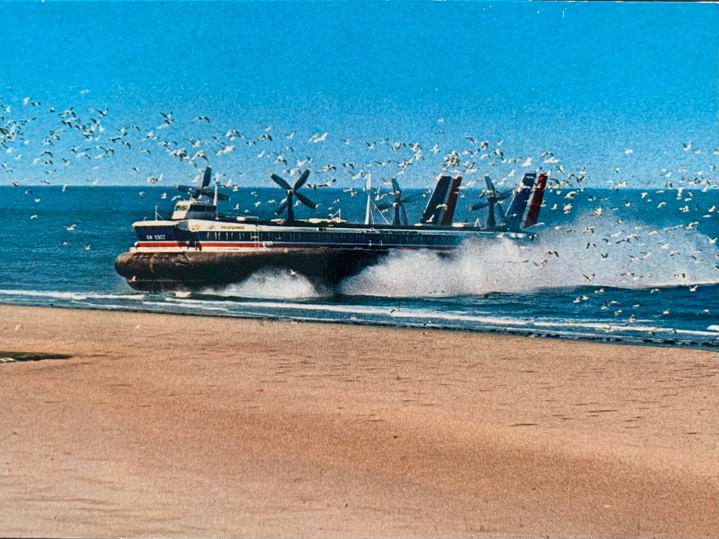Hovercraft in Boulonge., Ophalen of Verzenden, Gebruikt, Kaart, Foto of Prent
