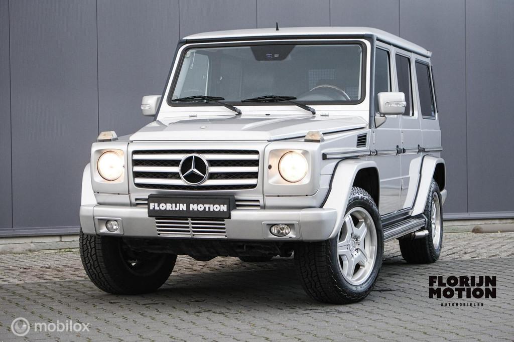 Mercedes G-klasse AMG 55 St.Wagon | Youngtimer | V8 | Silver, Auto's, Mercedes-Benz, Automaat, Gebruikt, G-Klasse, Leder
