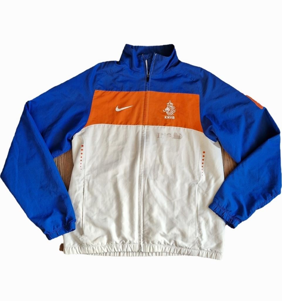 Nederlands elftal jack KNVB 2010 Oranje shirt vest, Maat 48/50 (M), Wit, Nike, Ophalen of Verzenden