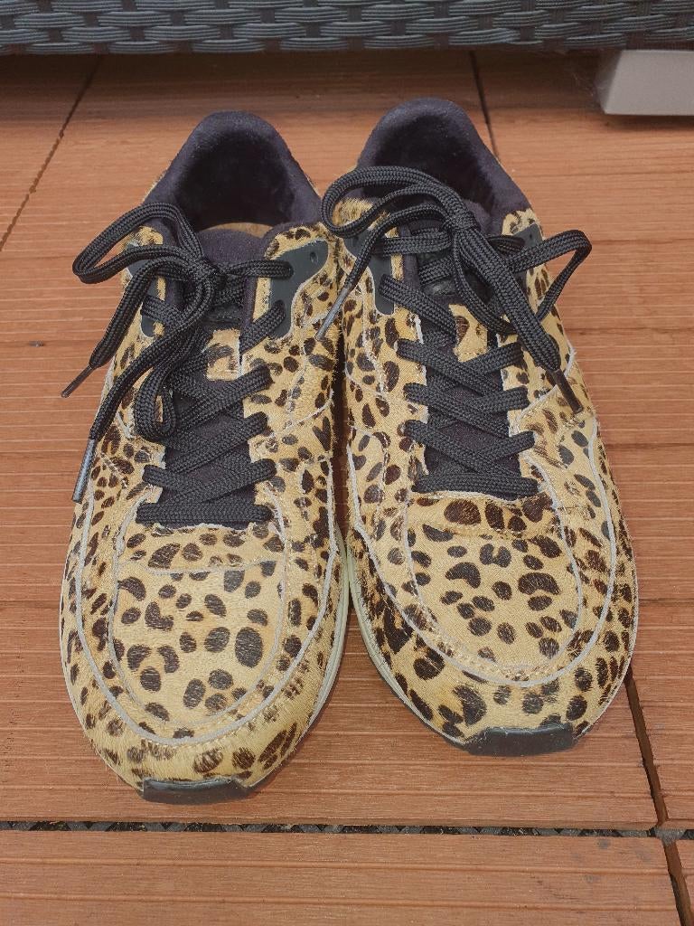 Woden mt.39 sneakers met geel-zwart tijgerprint leer, Kleding | Dames, Schoenen, Overige kleuren, Ophalen of Verzenden, Woden