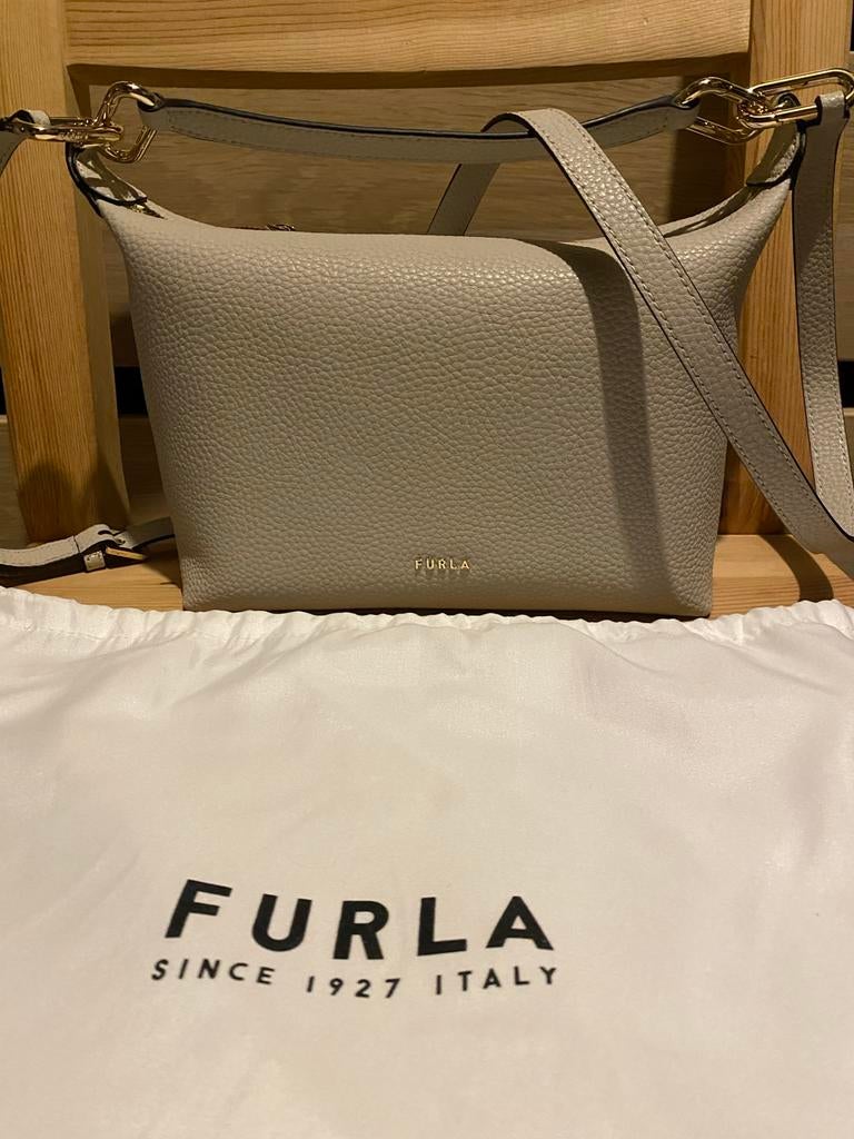 Furla Schoudertasje - Zo goed als nieuw, Ophalen, Zo goed als nieuw, Beige, Schoudertasje