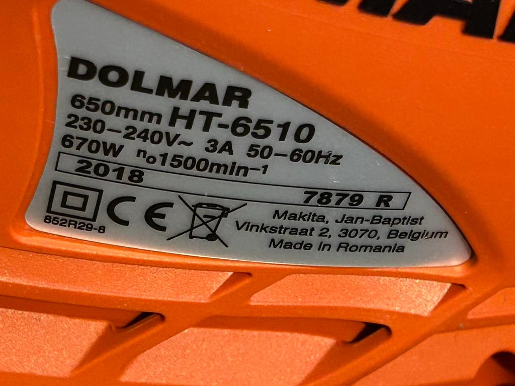 Elektrische heggenschaar Dolmar HT-6510 NIEUW in doos, Ophalen, Nieuw, Elektrisch
