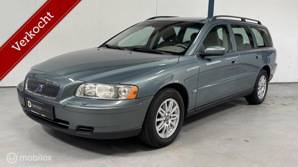 Volvo V70 2.4 Kinetic 1e EIGENAAR / AUTOMAAT, Blauw, 2435 cc, Stoelverwarming, 5 cilinders