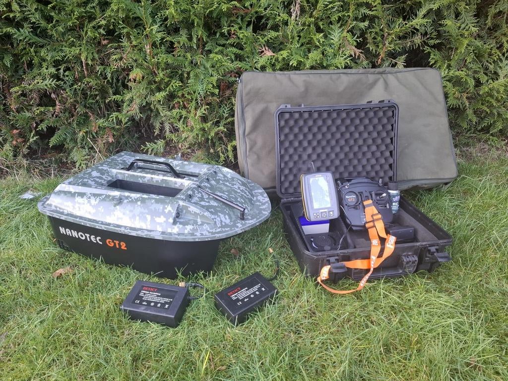 Voerboot Nanotec gt2 met gps fishfinder en garantie, Ophalen of Verzenden, Zo goed als nieuw, Overige typen