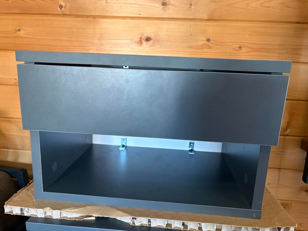 Nieuw nachtkastje met lade en open vak, Huis en Inrichting, Slaapkamer | Nachtkastjes, Minder dan 45 cm, Nieuw, Ophalen of Verzenden