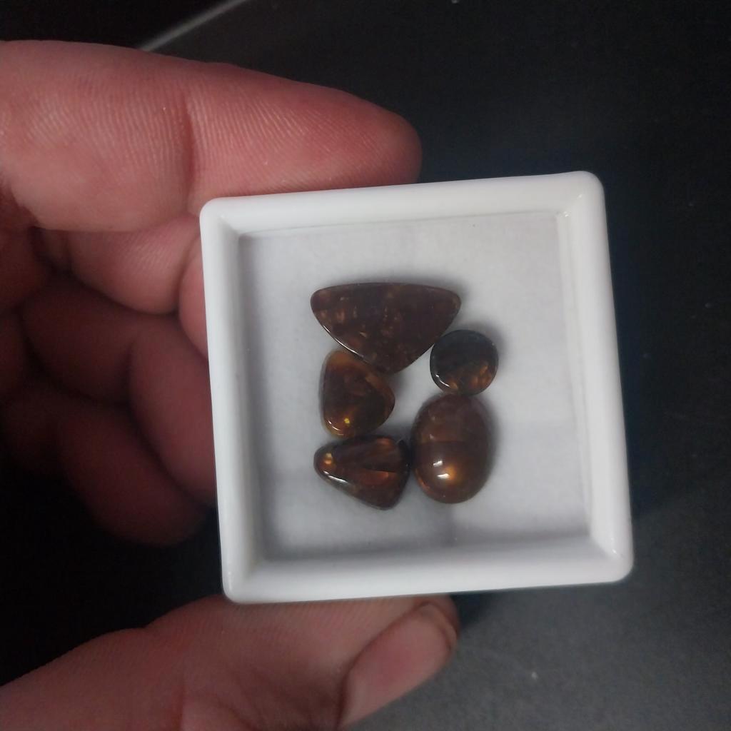 5 vrije vorm geslepen vuuragaat uit mexico, Ophalen of Verzenden