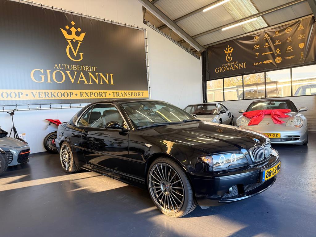 BMW 3-serie Cabrio 320Ci Executive inruil mogelijk, Auto's, Achterwielaandrijving, Cabriolet, 4 stoelen, Zwart