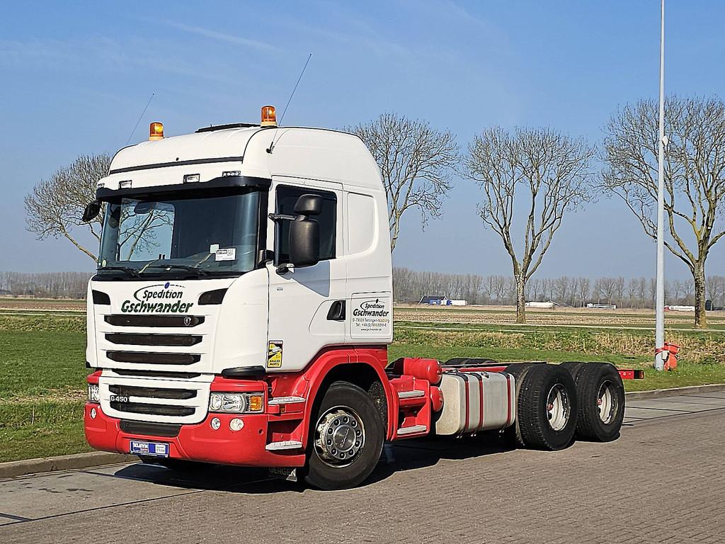 SCANIA G450 hl 6x4 ret pto wb410, Auto's, Vrachtwagens, Automaat, Stoelverwarming, Euro 6, Bedrijf
