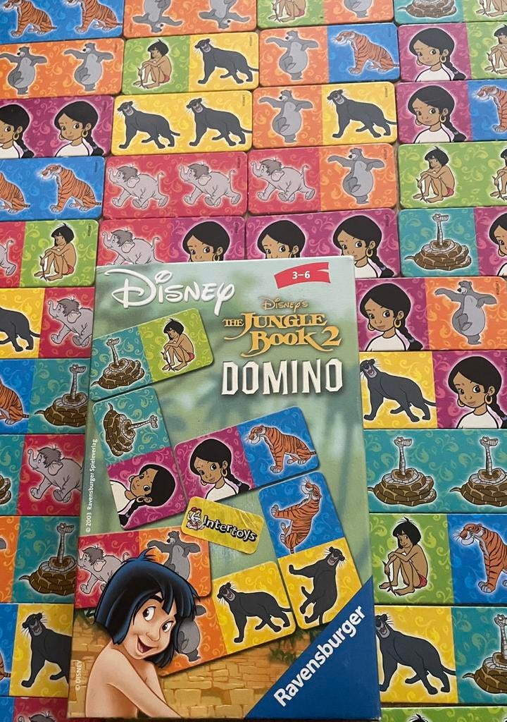 Vintage Disney domino, Vijf spelers of meer, Ophalen of Verzenden, Gebruikt