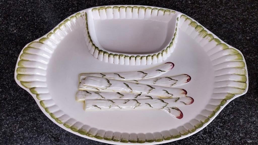 Vintage aspergeschaal, Ophalen