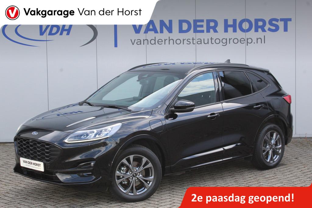 Ford Kuga 2.5-225pk Plug-in Hybrid ST-Line X. Hybride rijden, 12 maanden, Gebruikt, Zwart, 4 cilinders