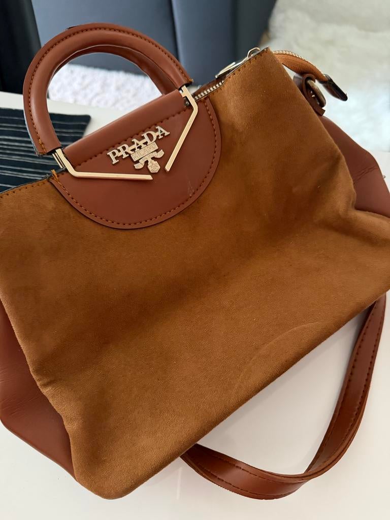 Prada handtas bruine tas, Ophalen of Verzenden, Gebruikt, Bruin, Prada