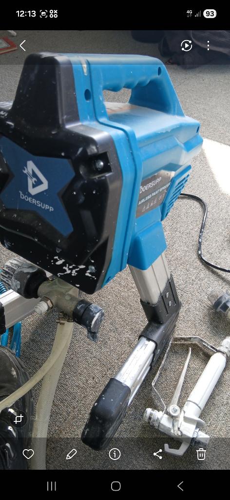 airless verfspuit boersupp, Doe-het-zelf en Verbouw, Ophalen, Zo goed als nieuw, Verfspuit of Verfpomp