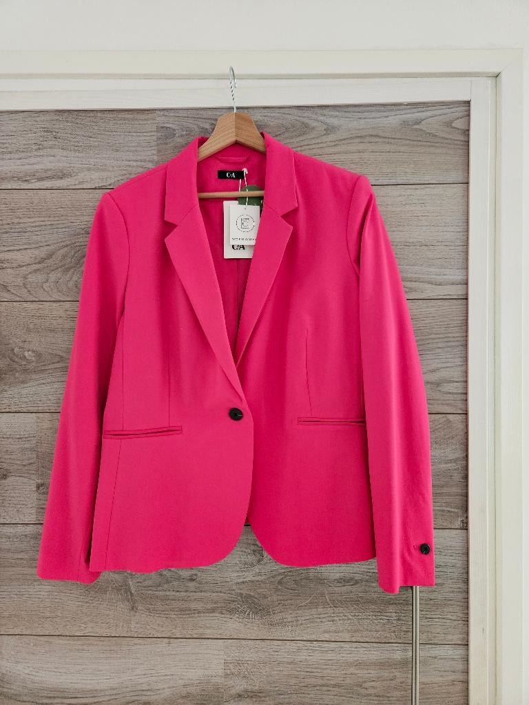 NIEUW roze kort dames colbert C&A maat 46, Kleding | Dames, Jasjes, Kostuums en Pakken, Maat 46/48 (XL) of groter, Nieuw, Ophalen of Verzenden