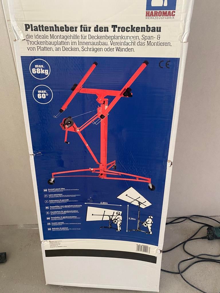 Gipsplatenlift te huur, Doe-het-zelf en Verbouw, Ophalen, Zo goed als nieuw
