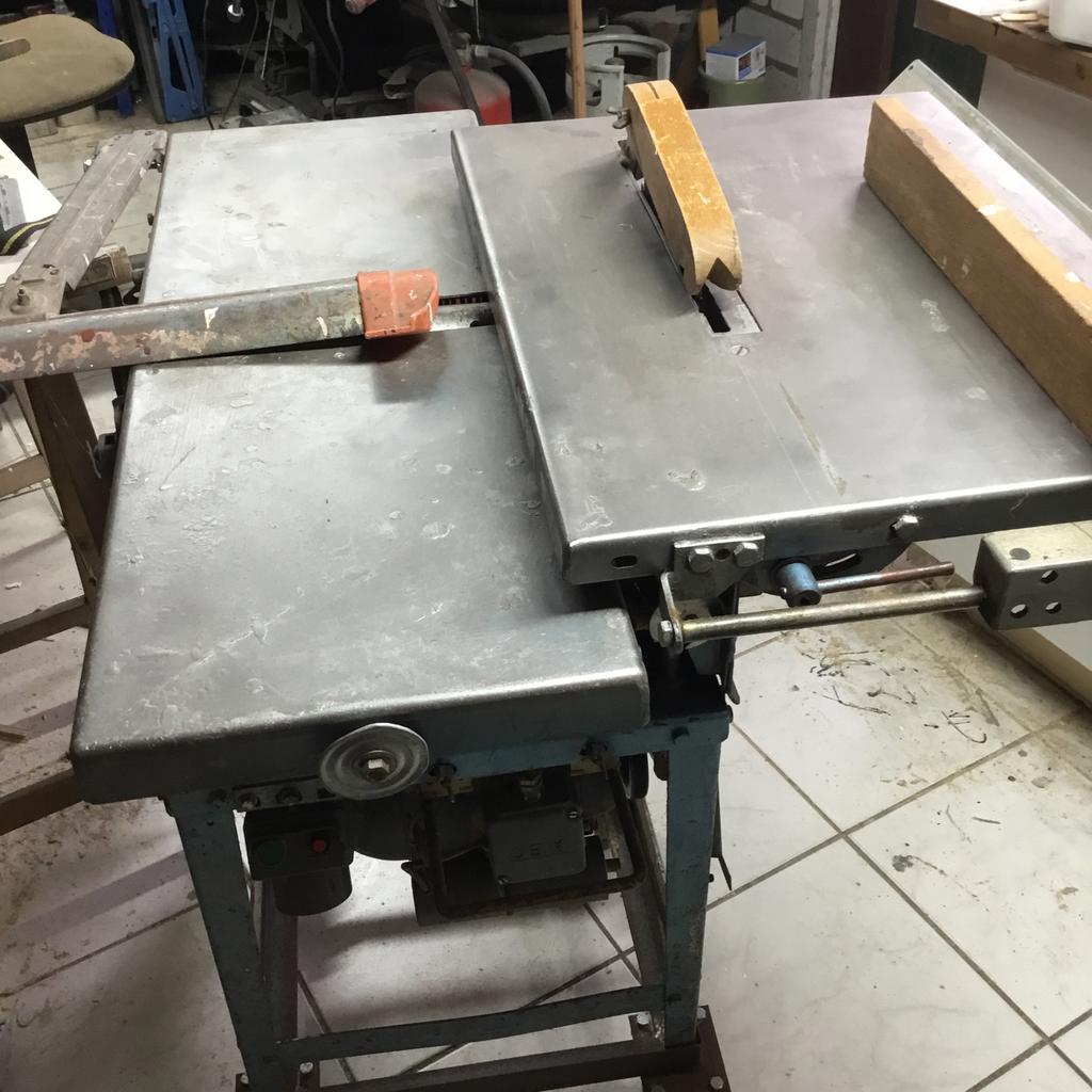 Combi Houtbewerkingsmachine - Zaag en Schaaf en langgatboor, Ophalen, Gebruikt, 70 mm of meer, Overige typen