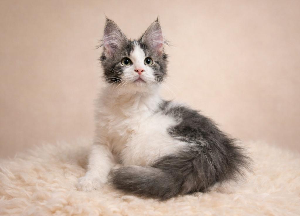 Main(e) Coon laatste kitten poesje, Dieren en Toebehoren, Poes, Gechipt