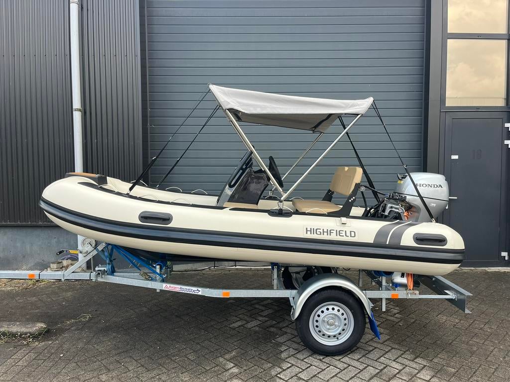 Highfield Classic 360 IvoryEdition,Hypalon,Honda 20pk,nieuw, Aluminium, Nieuw, Benzine, Minder dan 70 pk