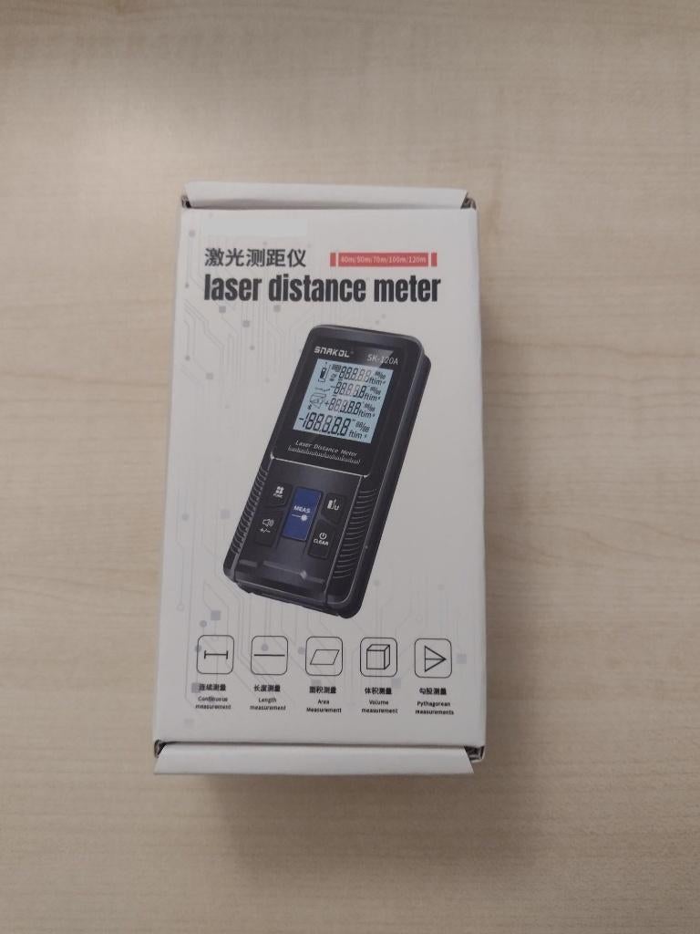 Laser afstandmeter 50 mtr NIEUW en GOEDKOOP, Ophalen of Verzenden, Nieuw, Afstand