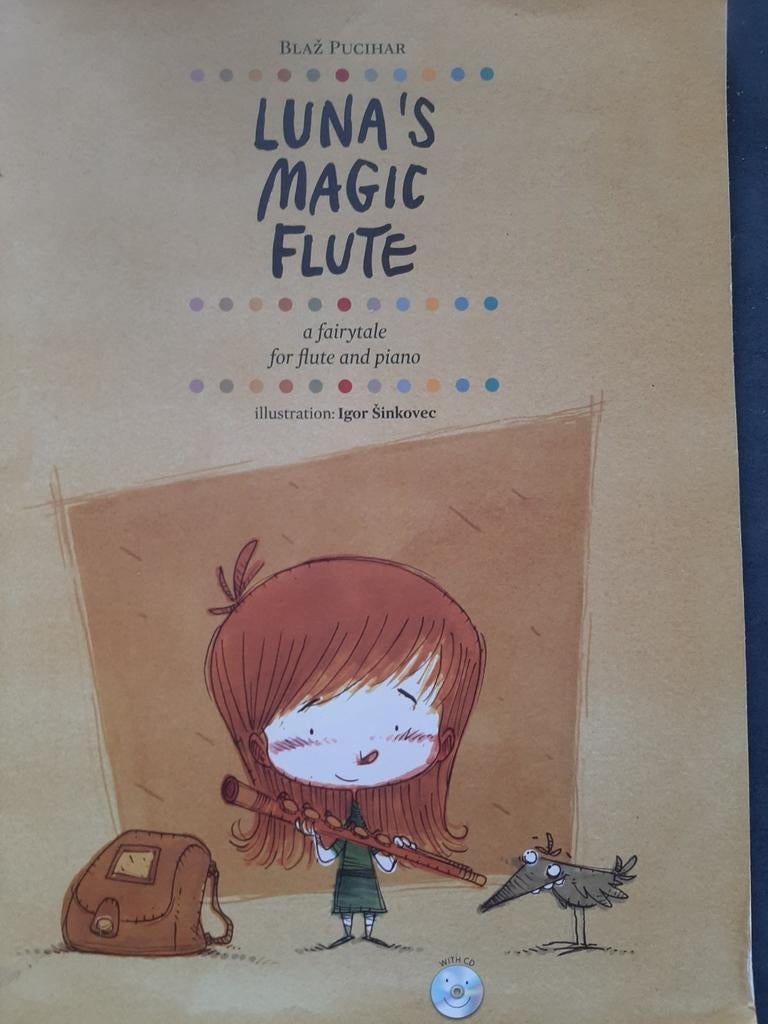 Luna's magic flute verhaal met muziek fluit en piano, Muziek en Instrumenten, Overige genres, Dwarsfluit of Piccolo, Ophalen of Verzenden