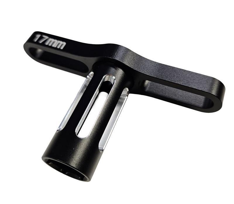 17mm aluminium wiel sleutel zwart, Ophalen of Verzenden, Nieuw