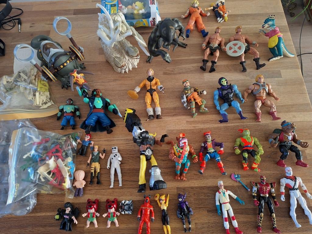 Collectie vintage action figures poppetjes, Ophalen of Verzenden, Gebruikt