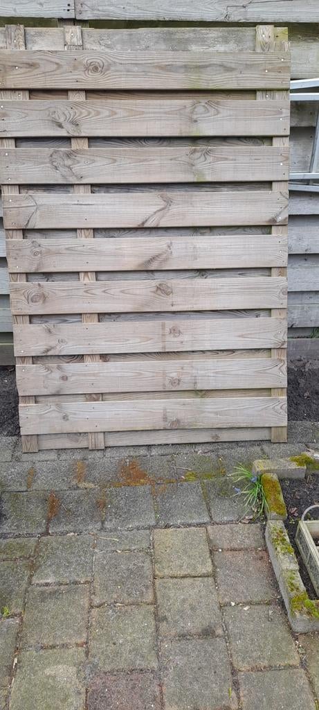 2 kleinere tuinschermen kleinste 172 hoog 78.5 breed de ande, Ophalen of Verzenden, Hout, Minder dan 3 meter, 1 tot 2 meter