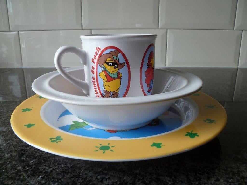 Winnie de Pooh- de Poeh eet set  ontbijt set, Verzamelen, Ophalen of Verzenden, Winnie de Poeh of vrienden, Zo goed als nieuw