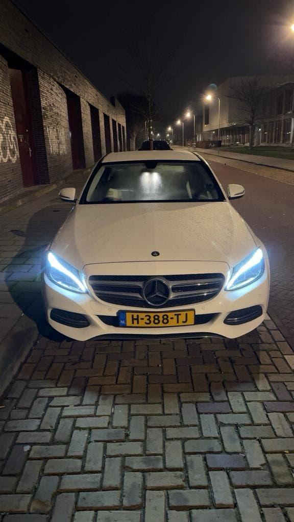 Mercedes-Benz C-Klasse C180 1.6 115KW Aut7 2014 Wit, Auto's, Mercedes-Benz, Automaat, 1800 kg, Wit, 1595 cc